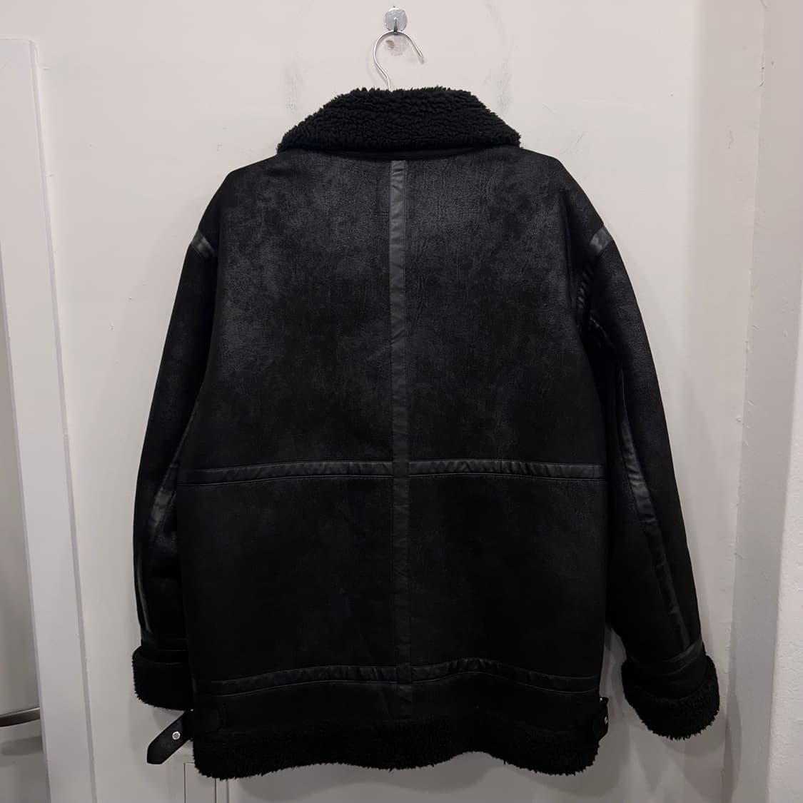 A+ 매트 스웨이드 양털 카라 무스탕 자켓 상품이미지5