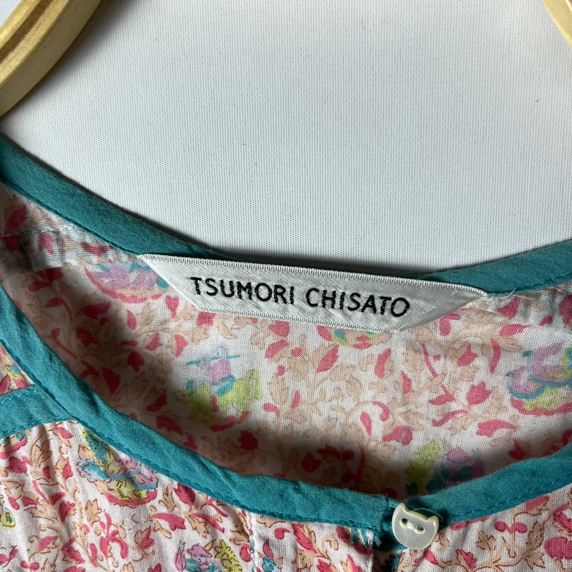 [Tsumori Chisato] 츠모리치사토 네코버튼 패턴 원피스 상품이미지5