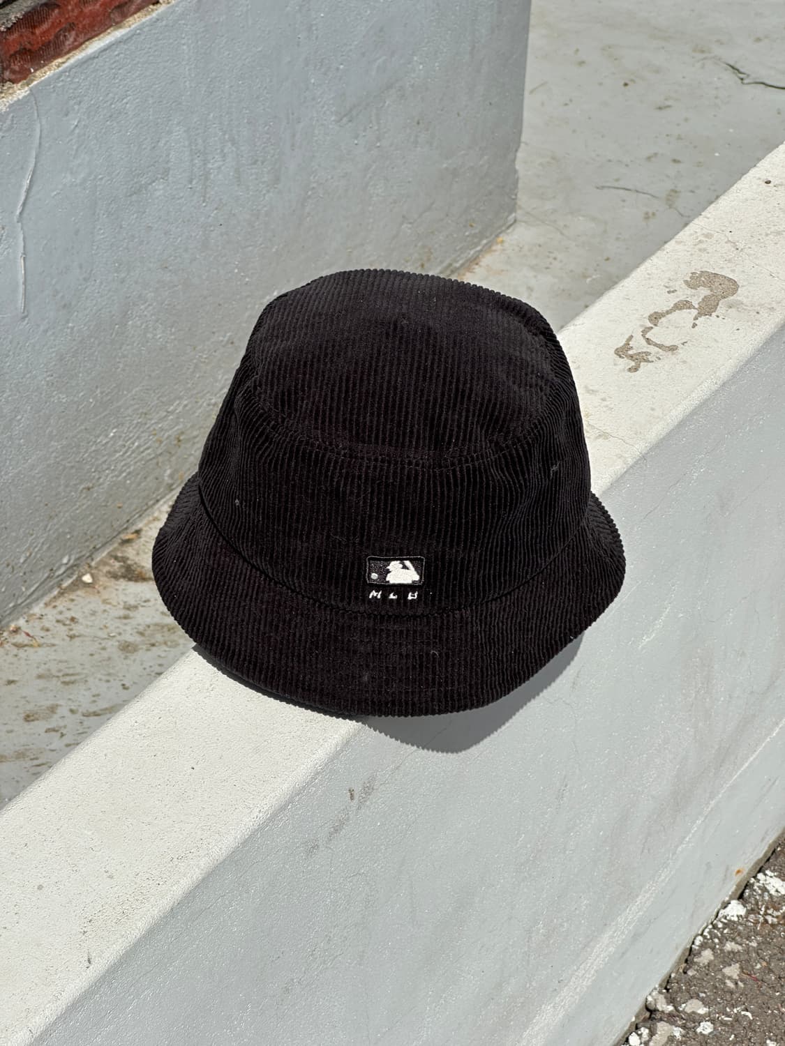 [M] MLB 엠엘비 뉴욕양키스 코듀로이 블랙 버킷햇 모자 상품이미지4