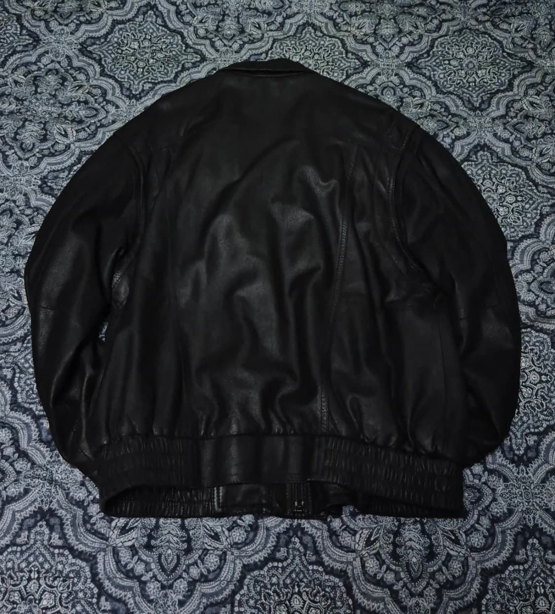 Remy 더블 카라 램스킨 블루종 38size 상품이미지4