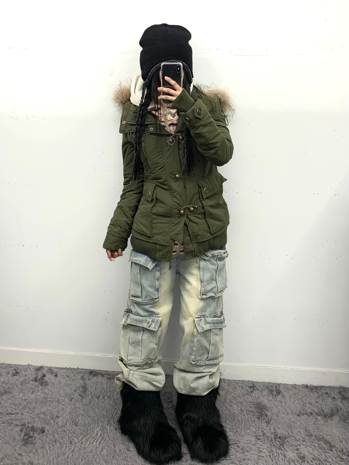 멀티 포켓 y2k 데님 팬츠 상품이미지3