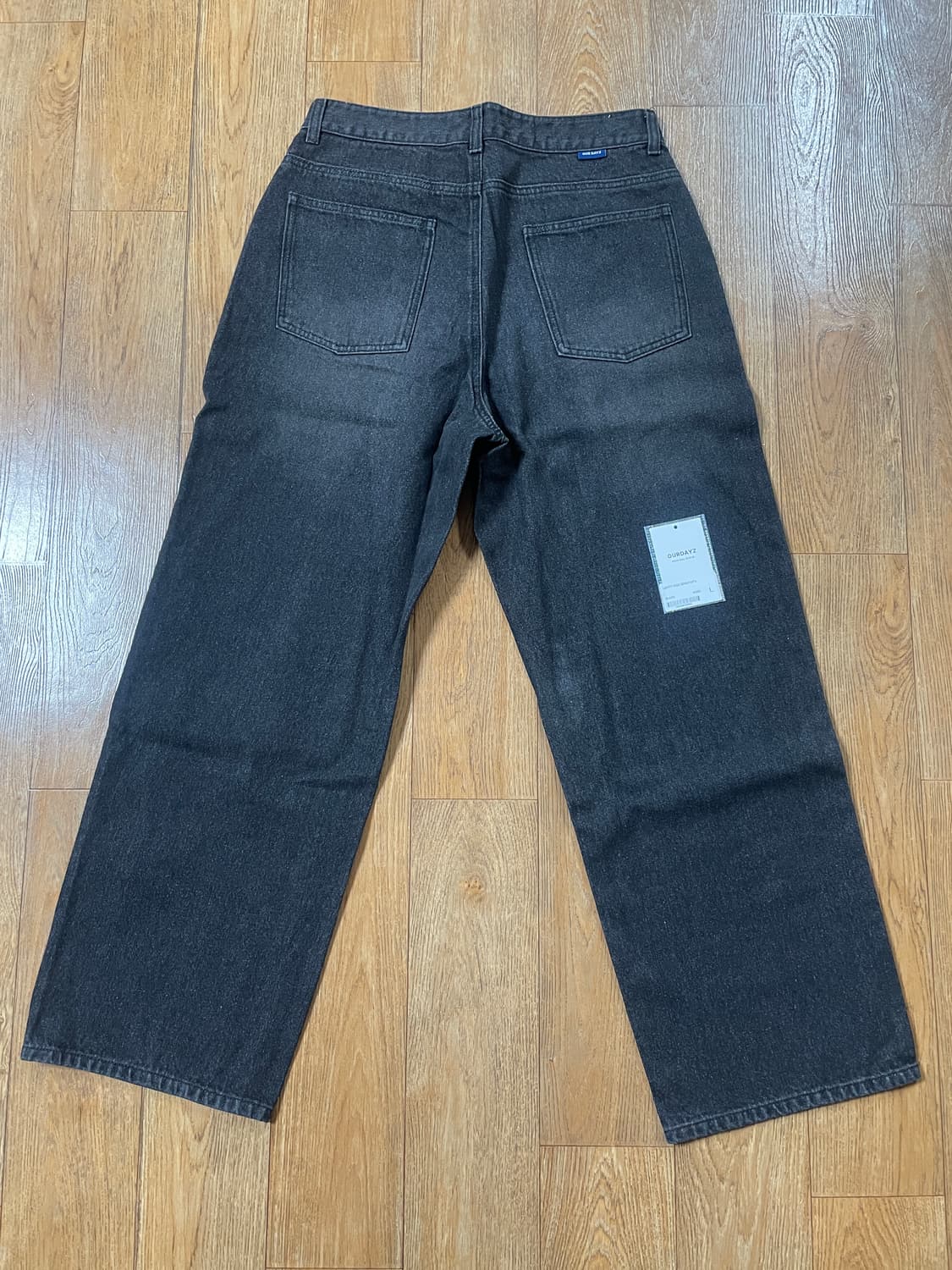 아워데이즈 리버티 와이드 데님 팬츠 블랙 L 새상품 상품이미지8