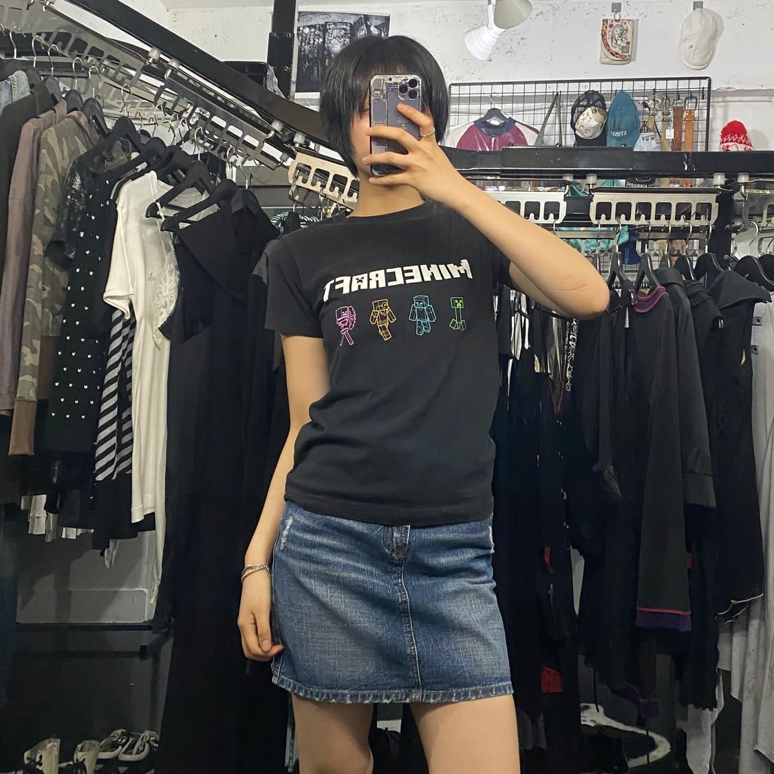 Uniqlo 마인크래프트 프린팅 반팔 티셔츠 상품이미지9