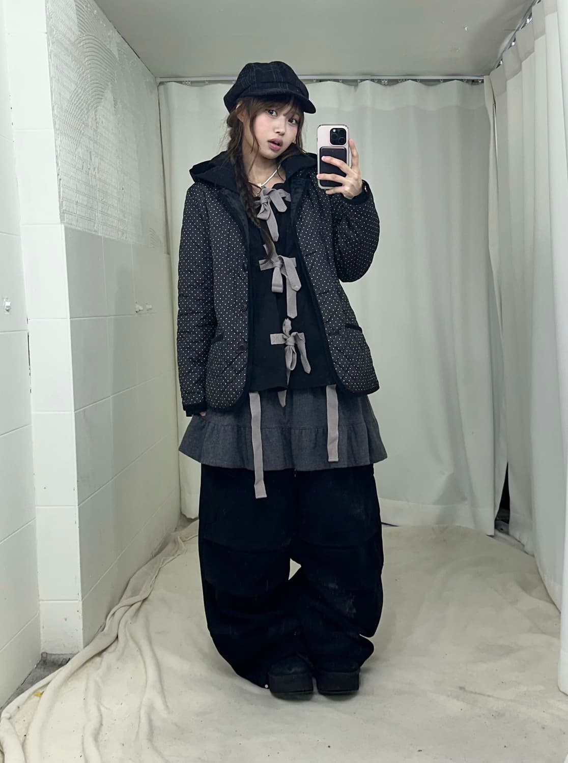 버버리 원피스 데일리 도트 리본 러힙 코디세트 상품이미지1