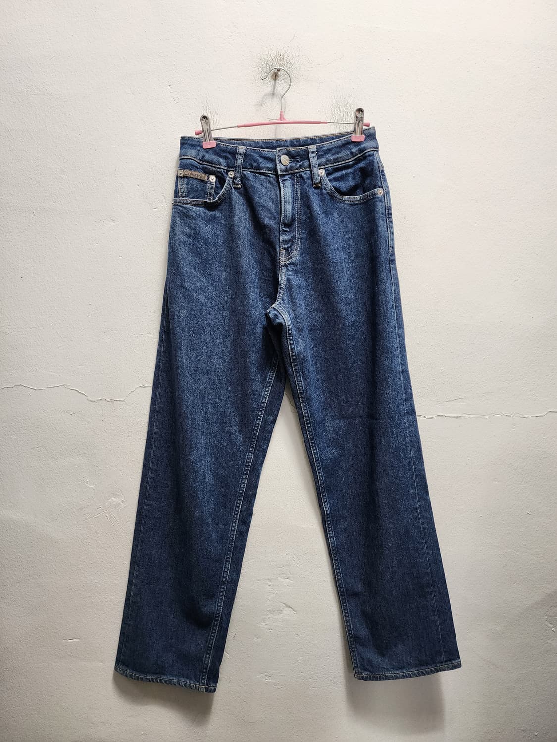90s 캘빈클라인 스트레이트핏 진청 셀비지 데님 상품이미지2