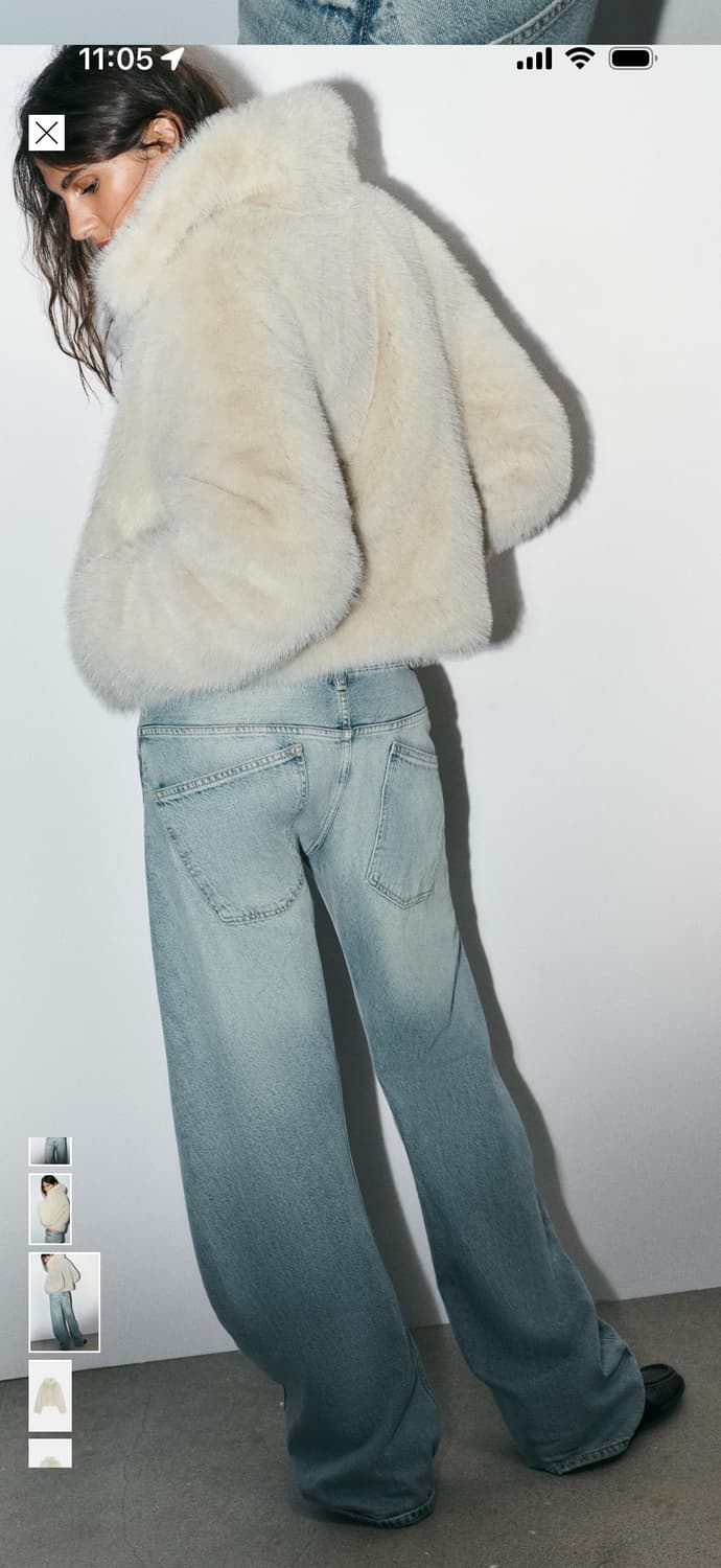 자라 퍼 코트 5320/725 상품이미지3