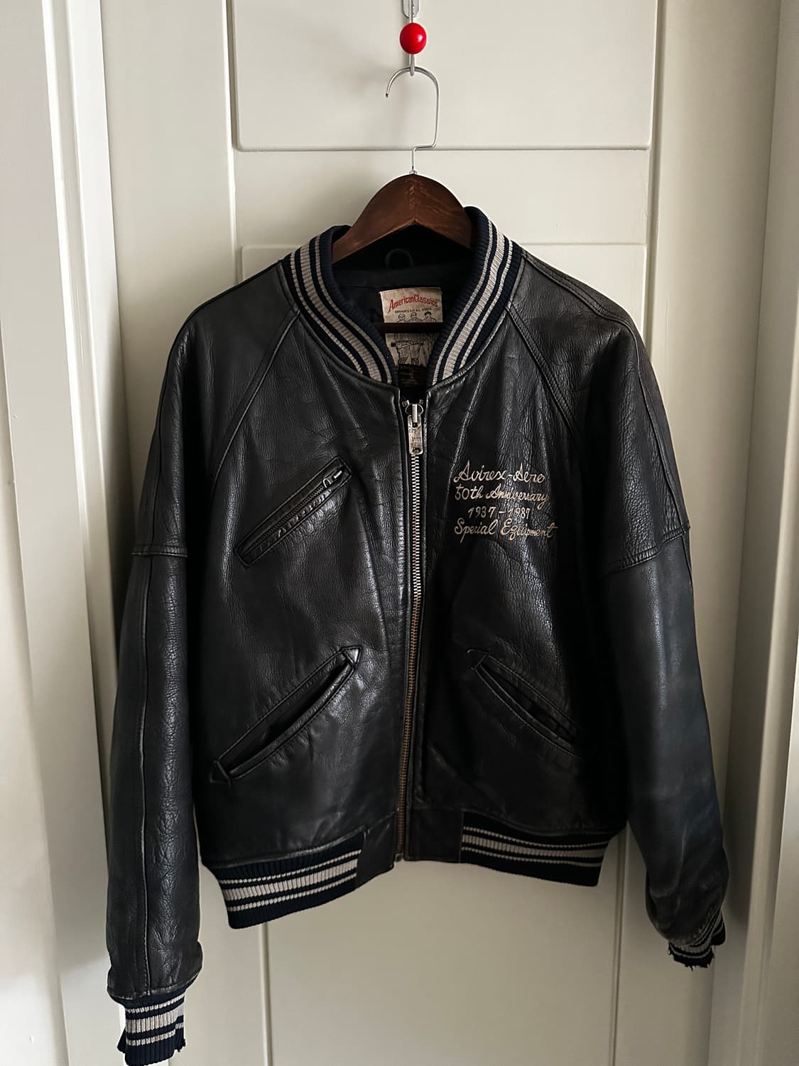 Avirex 아비렉스 50주년 챔스 레더 바시티 자켓 상품이미지2