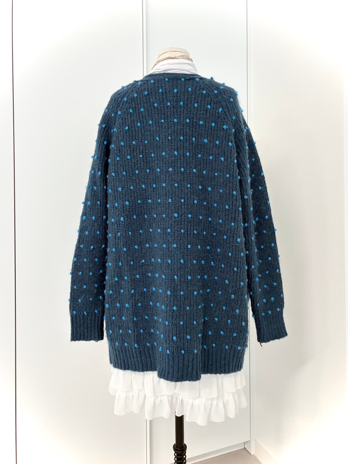 땡땡이 가디건 세트 상품이미지4