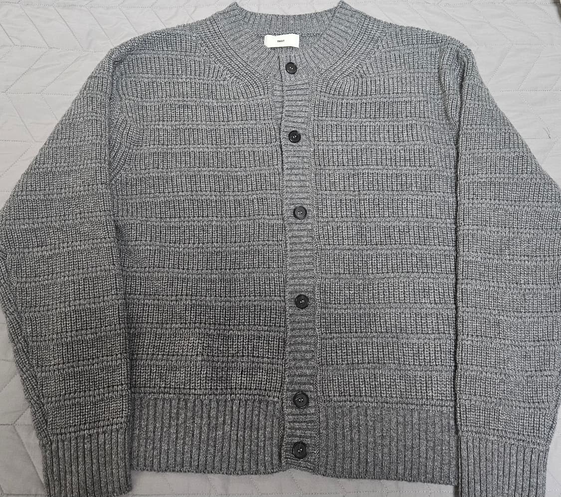 tngt 라운드넥 가디건 그레이 100사이즈 상품이미지2