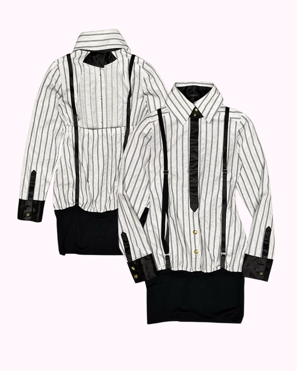 suspender backless blouse dress 상품이미지1