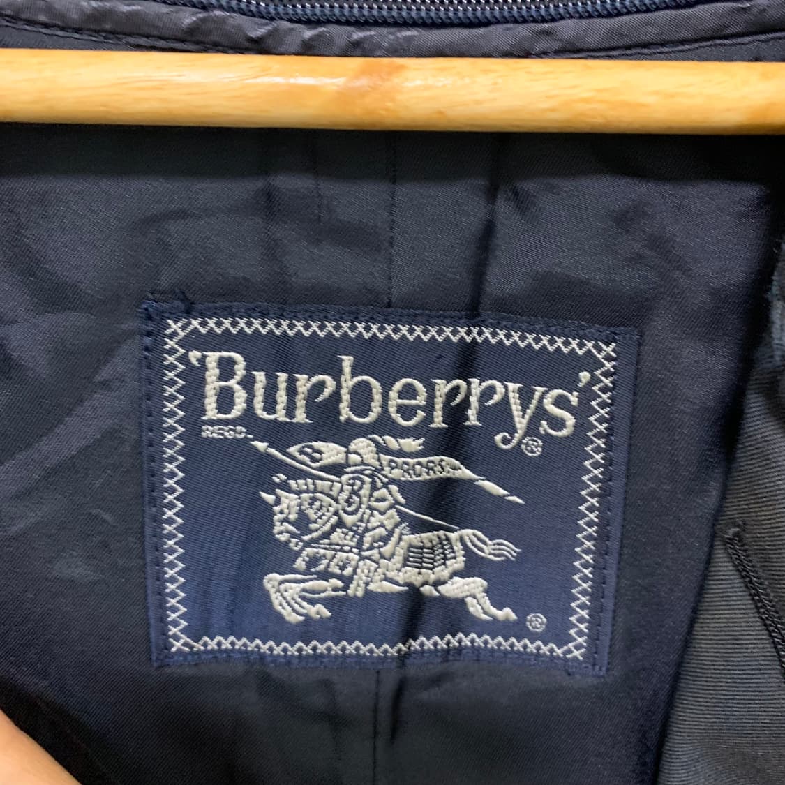 버버리 빈티지 네이비 트렌치 롱 코트 상품이미지2