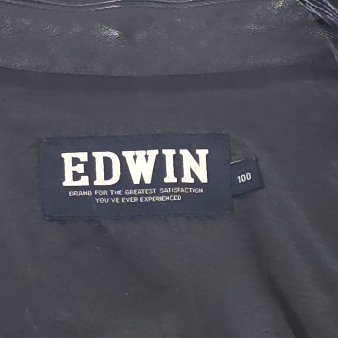 에드윈 리얼 양가죽 미니멀 트러커 자켓 L 상품이미지6