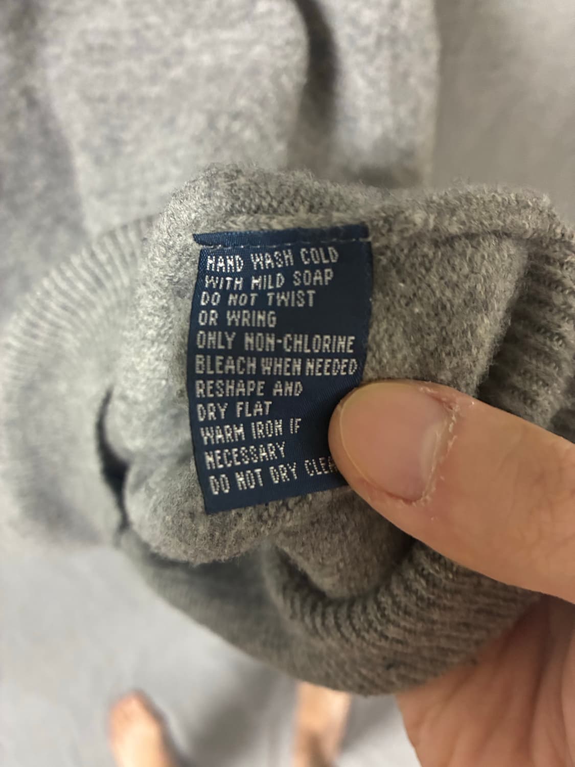 폴로 랄프로렌 그레이 카라 니트 L 상품이미지3