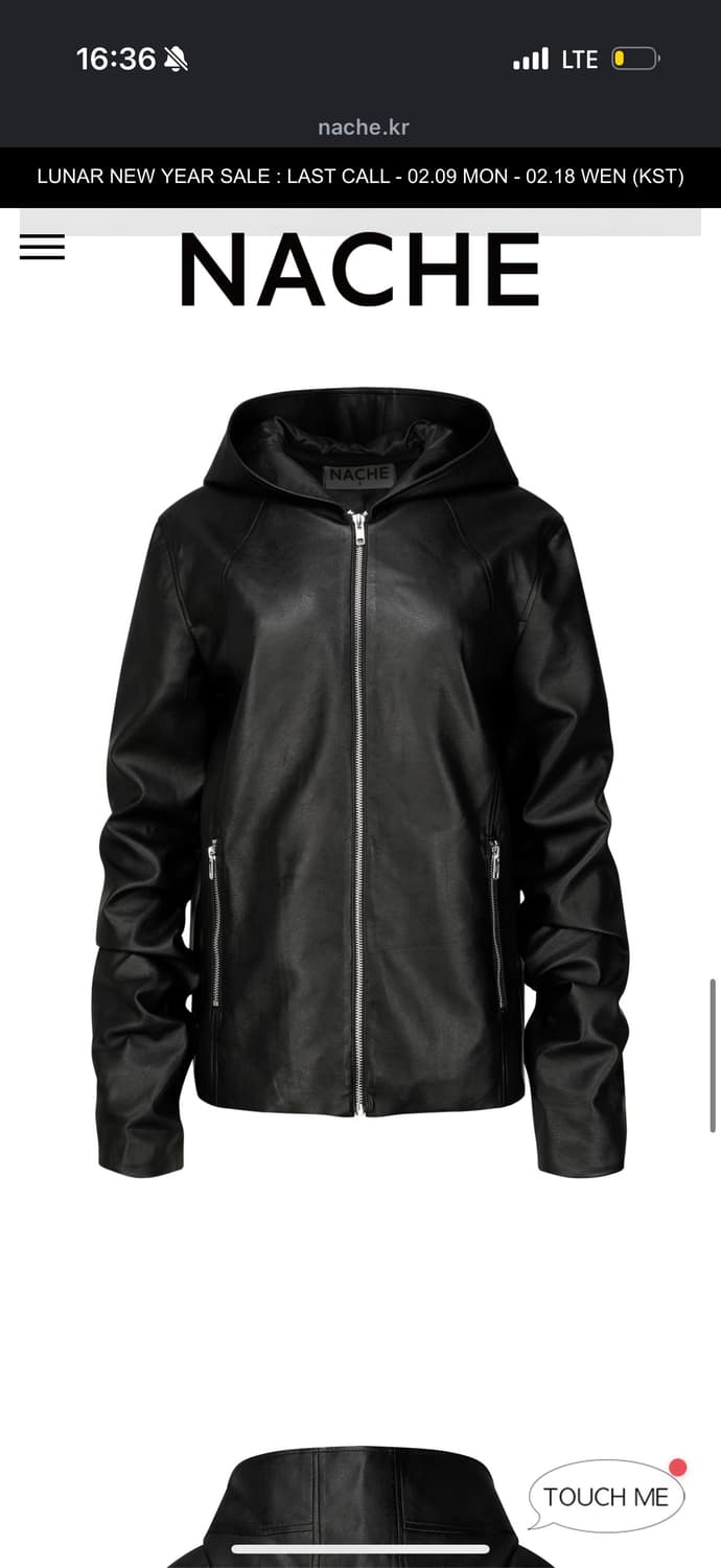 (구매) 나체 후드 레더 자켓 상품이미지2