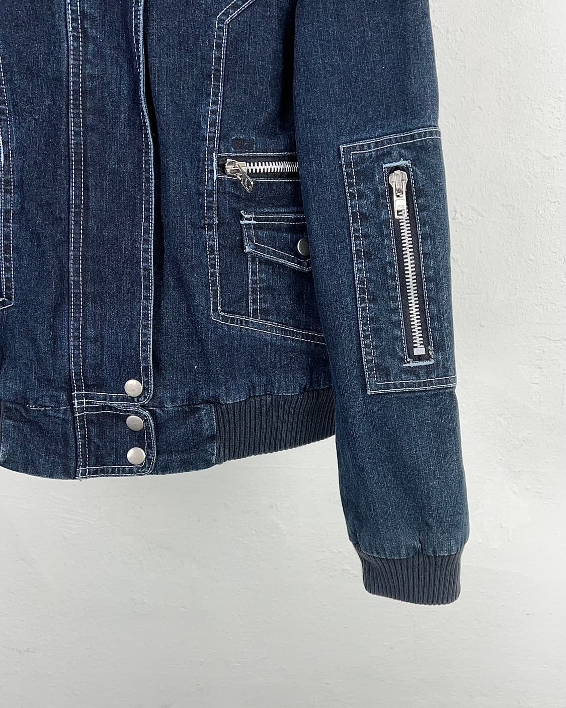 마크 제이콥스 미드나잇 라인 집 셰르파 데님 봄버 자켓 상품이미지5