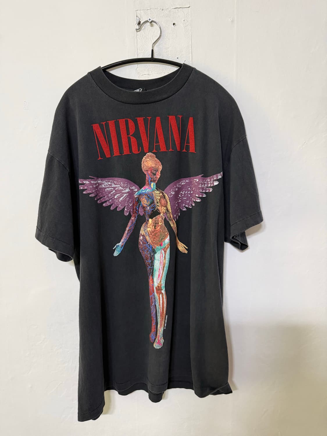 NIRVANA In Utero 빈티지 프린팅 반팔티 상품이미지1