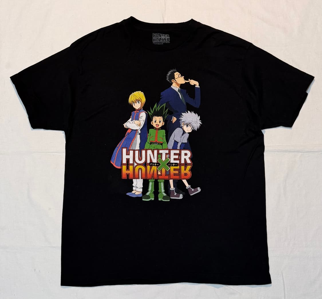 헌터 X 헌터 빈티지 애니매이션 티셔츠 블랙 상품이미지1