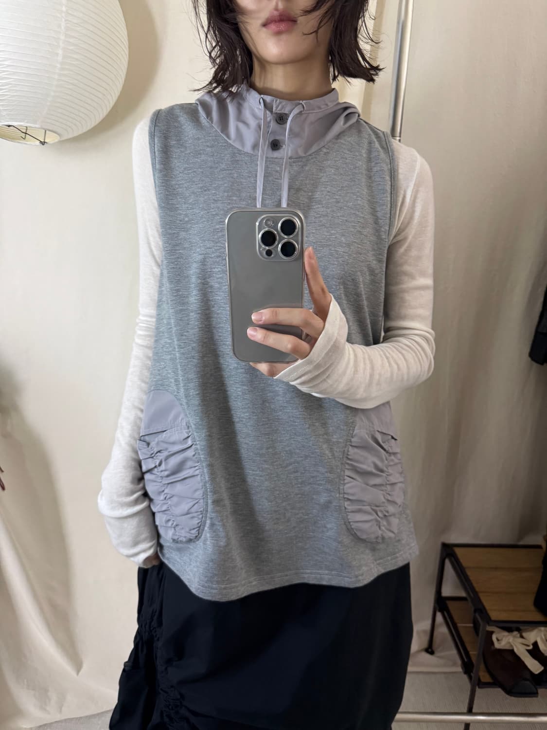Coral Hoodie Vest 상품이미지1