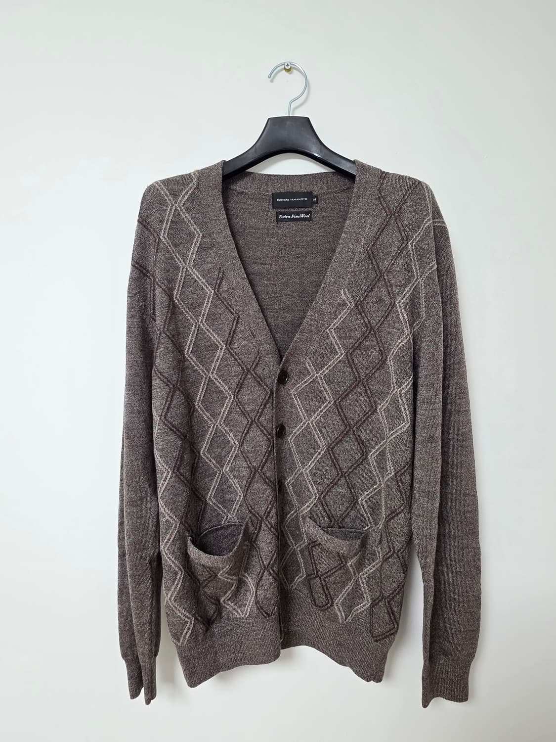 간사이야마모토 100%울 빈티지가디건 Unisex L 상품이미지2
