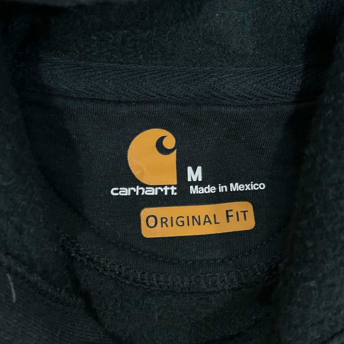 Carhartt 칼하트 오리지널 핏 블랫 후드티 상품이미지5