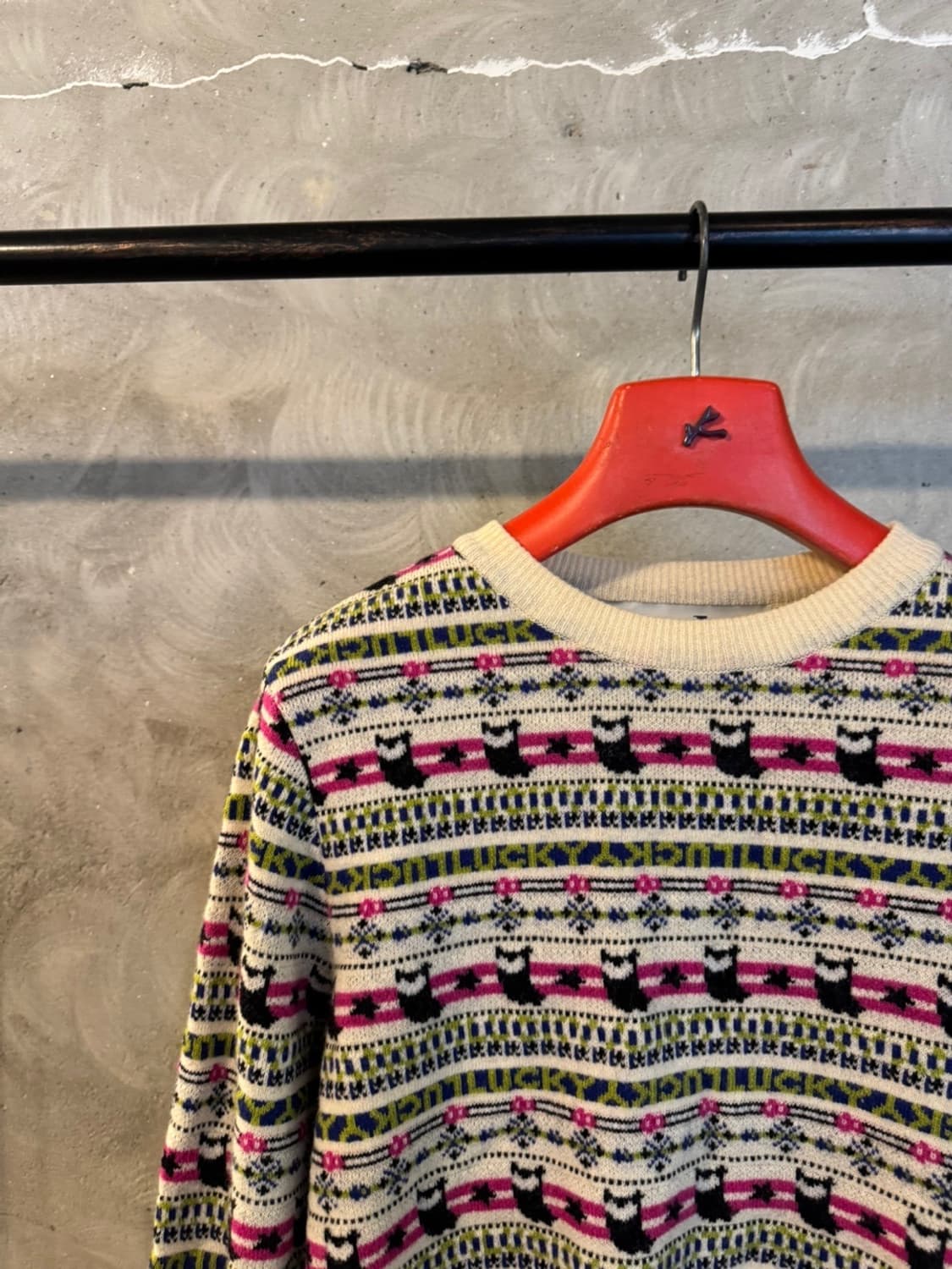 럭키슈에뜨 페어아일 램스울 니트 55~66 상품이미지2