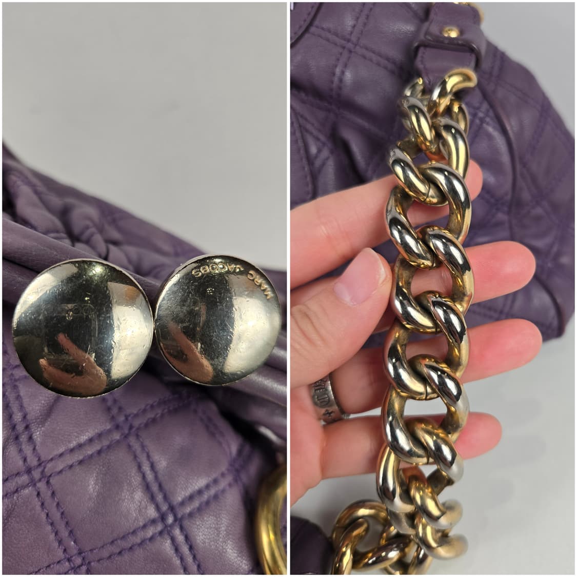 마크제이콥스 스탐백 라지 램스킨 퀼팅 체인백 가방 정품 스탐 상품이미지7