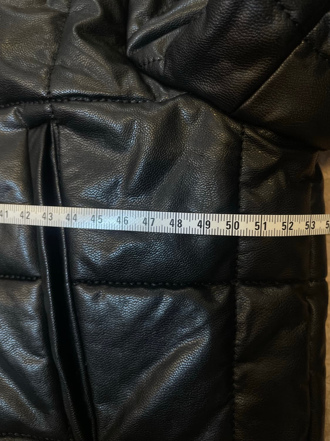 11am 제작 레더퀼팅자켓 인조가죽자켓 숏자켓 크롭자켓 상품이미지5