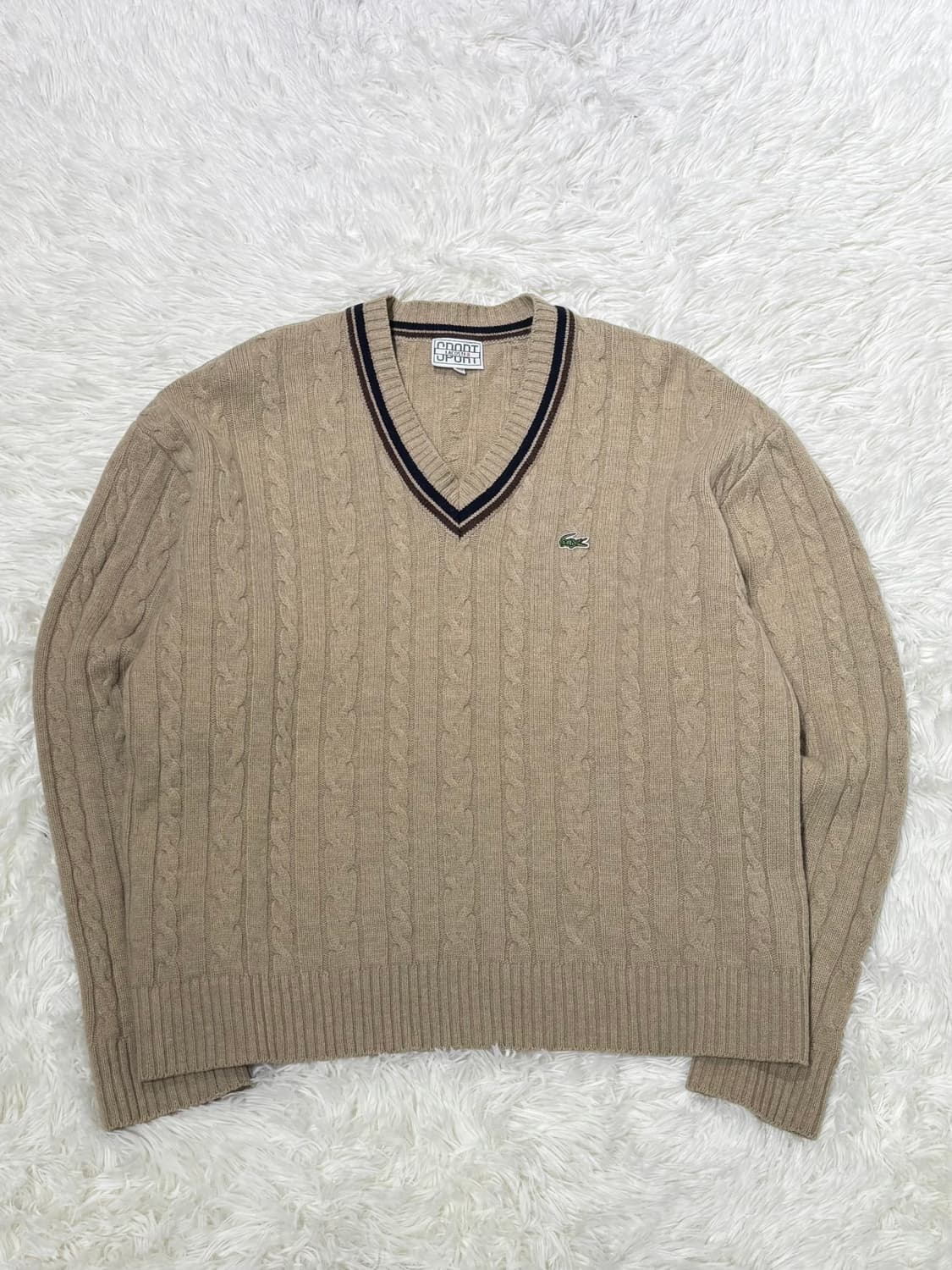 라코스테 브이넥 케이블 니트 상품이미지3