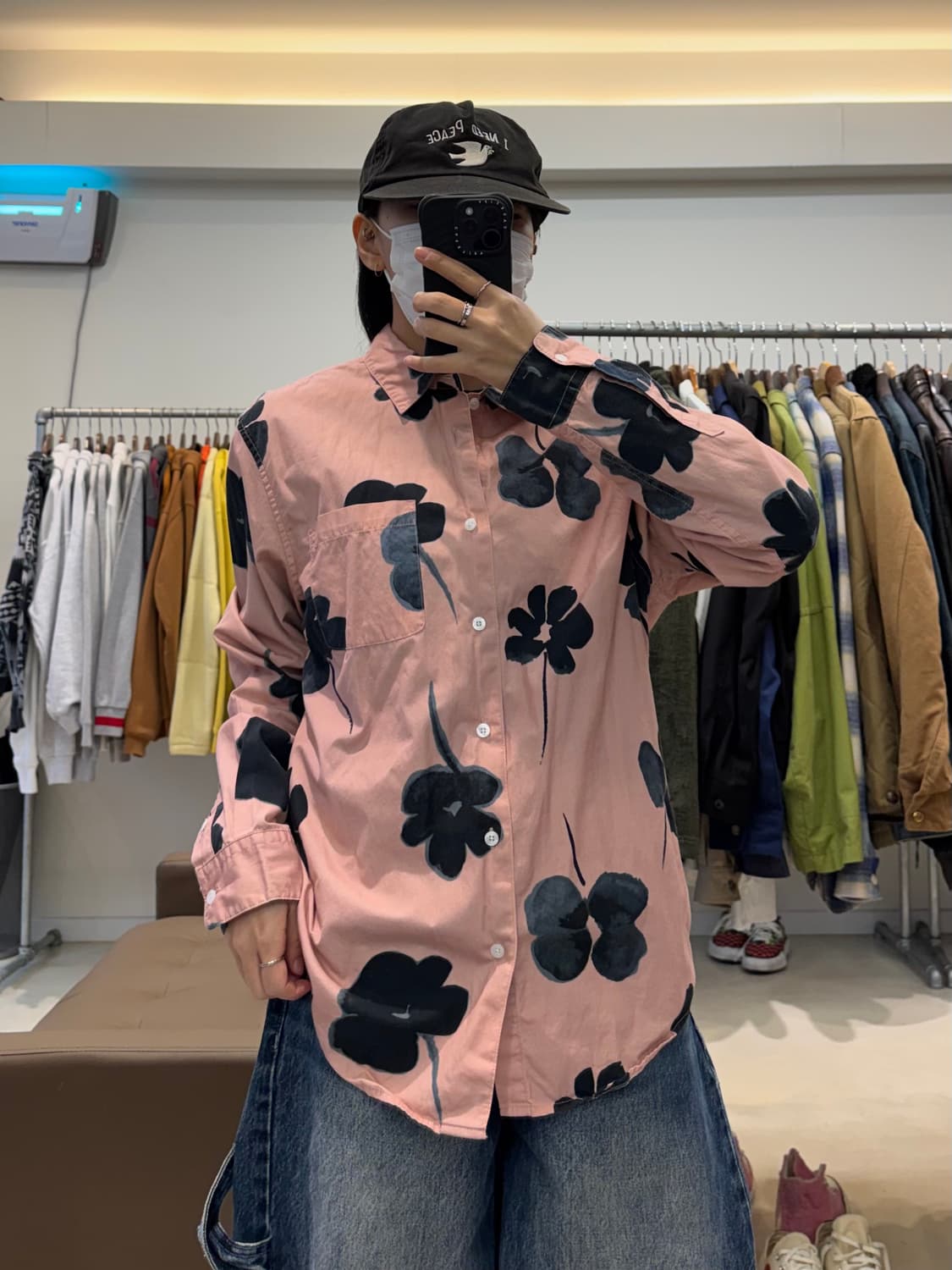 스투시 워터 컬러 플라워 셔츠 상품이미지5