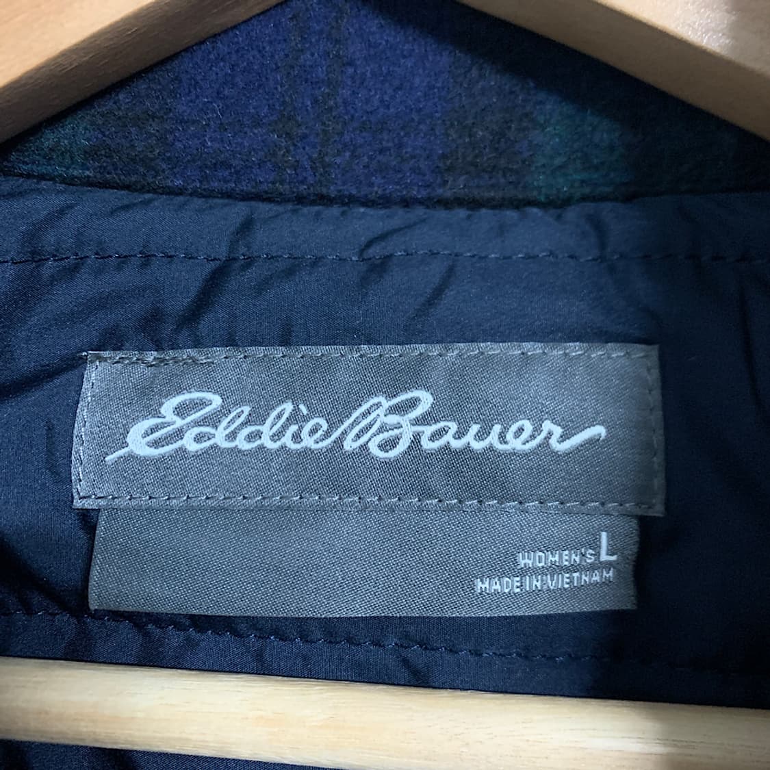 에디바우어 여성 블랙와치 체크 워크자켓 L 상품이미지2