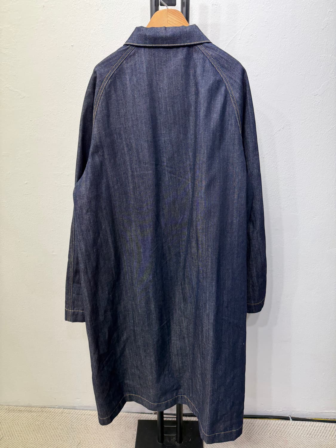 정품) 오니츠카타이거 오버핏 데님 롱자켓 M 상품이미지5