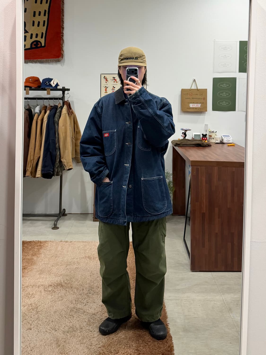 90s Dickies 디키즈 데님 초어 코트 워크 자켓 상품이미지2