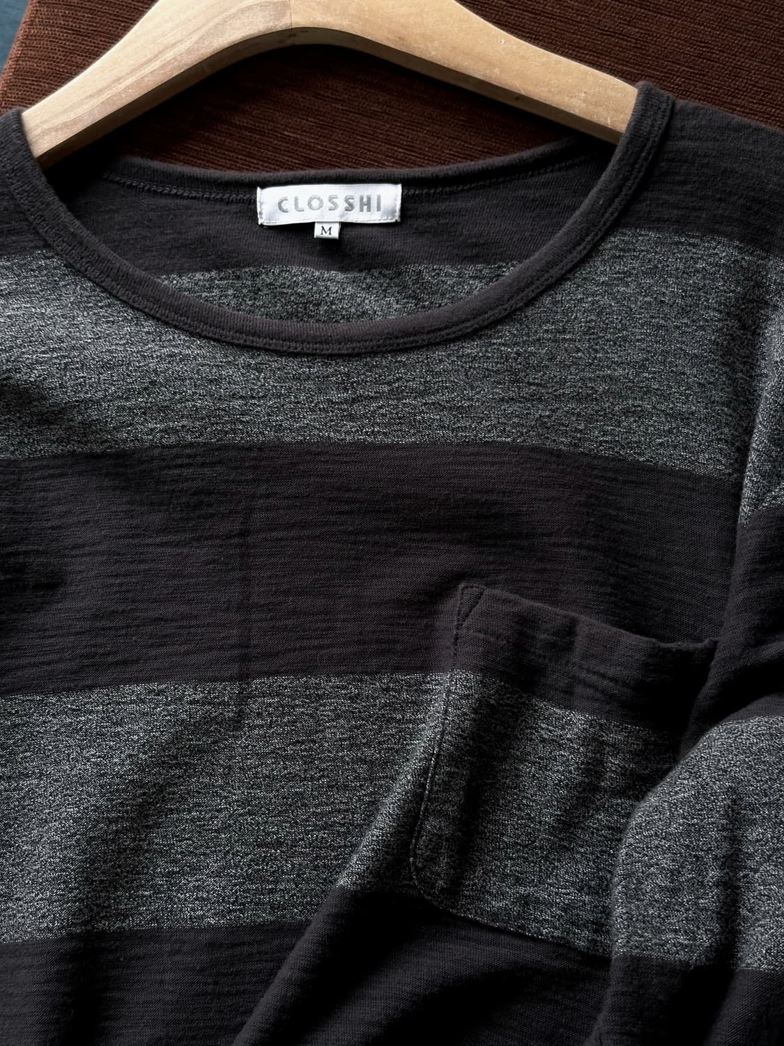 Border stripe design L/S top 상품이미지2