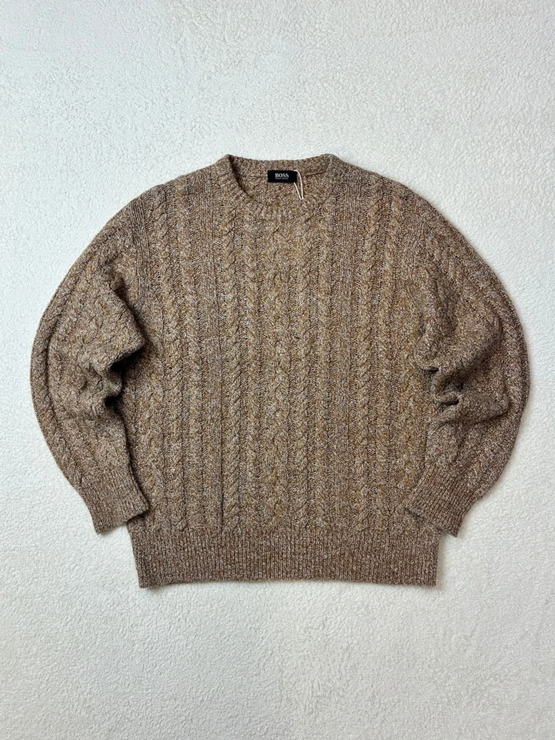 휴고보스 00's 꽈배기 브라운 울 니트 PN5921 상품이미지1