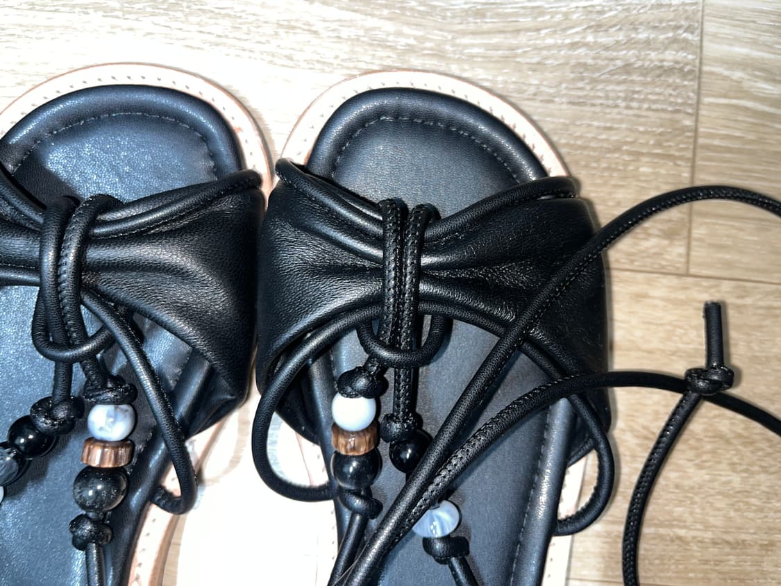 락피쉬 비즈 샌들 250 beads knot sandals 상품이미지2