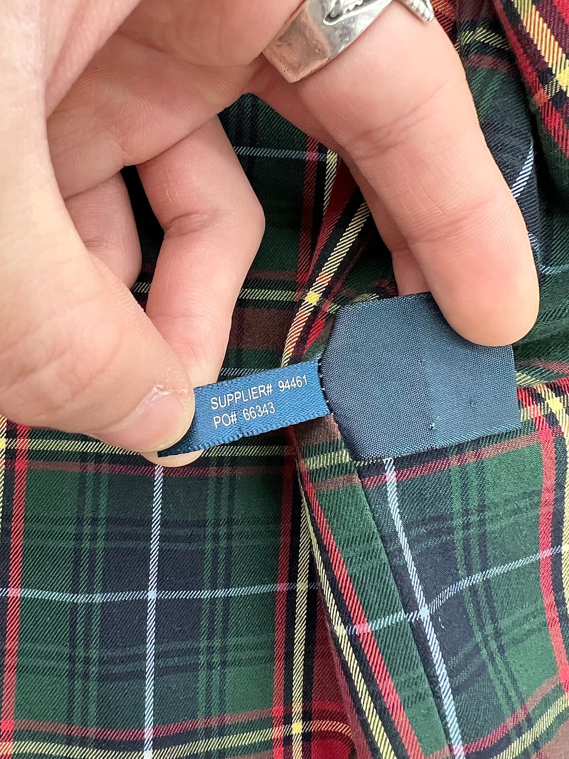 폴로 랄프로렌 베이지 체크 퀼팅 헤링턴  스윙 자켓 상품이미지8