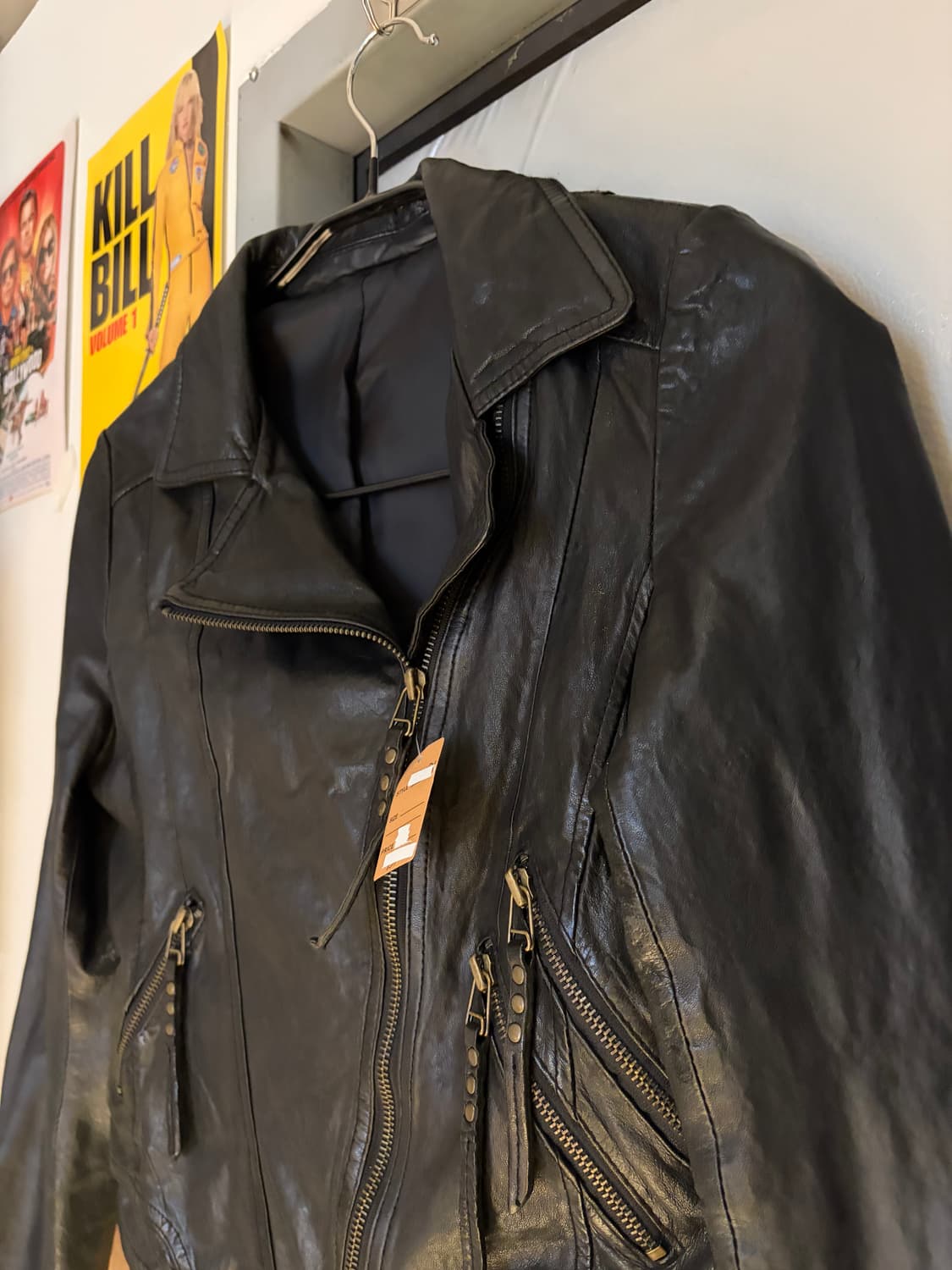 빈티지 양가죽 레더 라이더자켓 상품이미지3