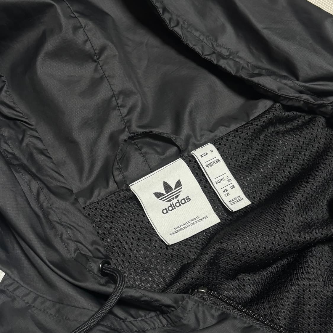 2XL 아디다스 유로파 블랙 후드 바람막이 상품이미지4