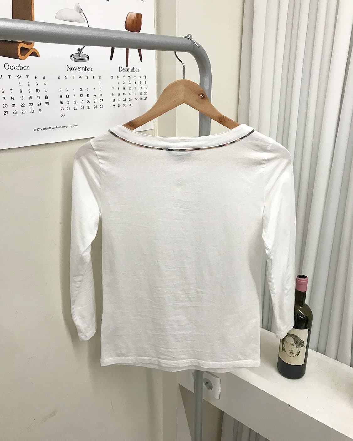 버버리 로고 노바체크넥 긴팔티 상품이미지5