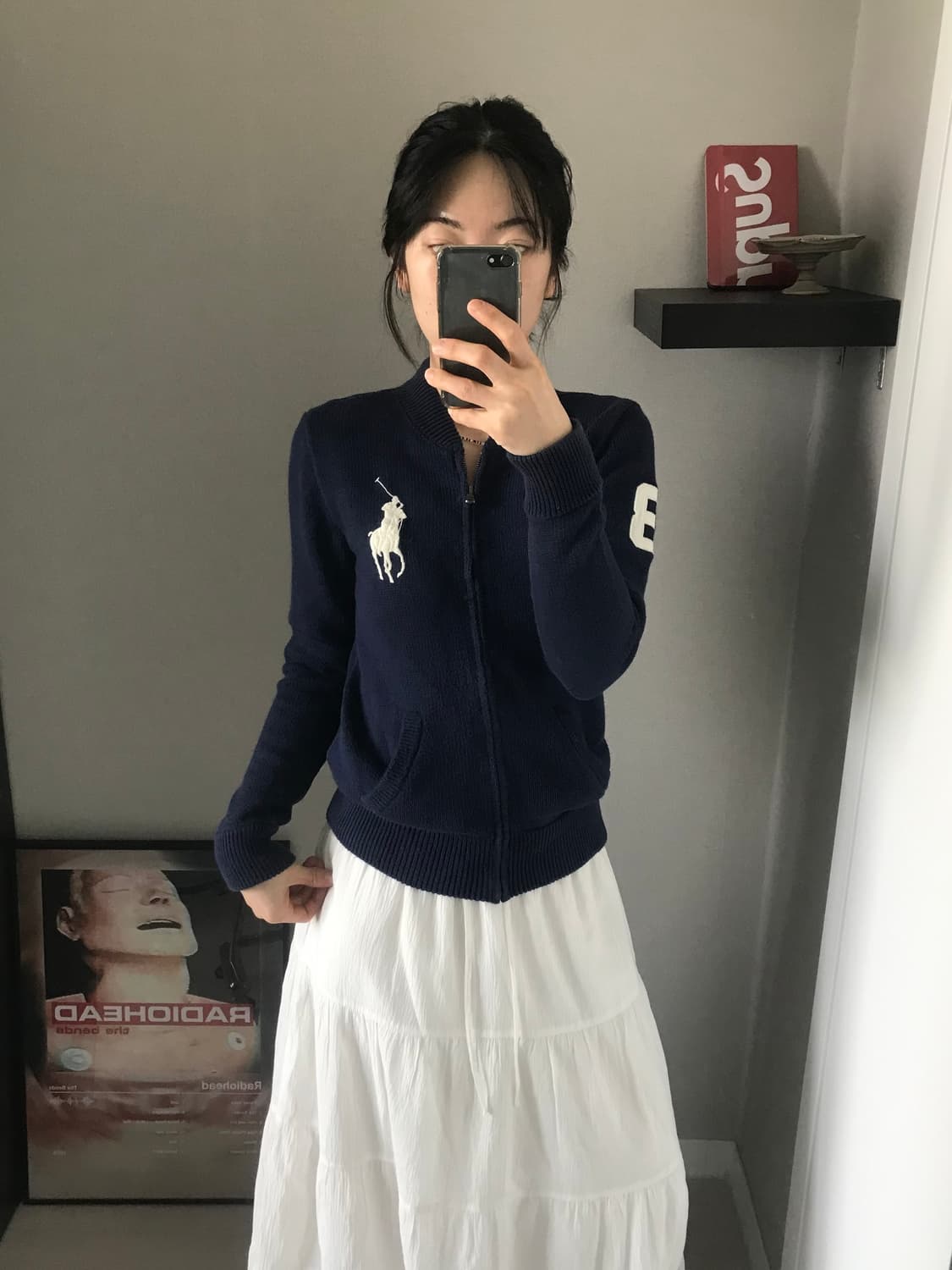 폴로 랄프로렌 빅포니 네이비 니트 집업 상품이미지2