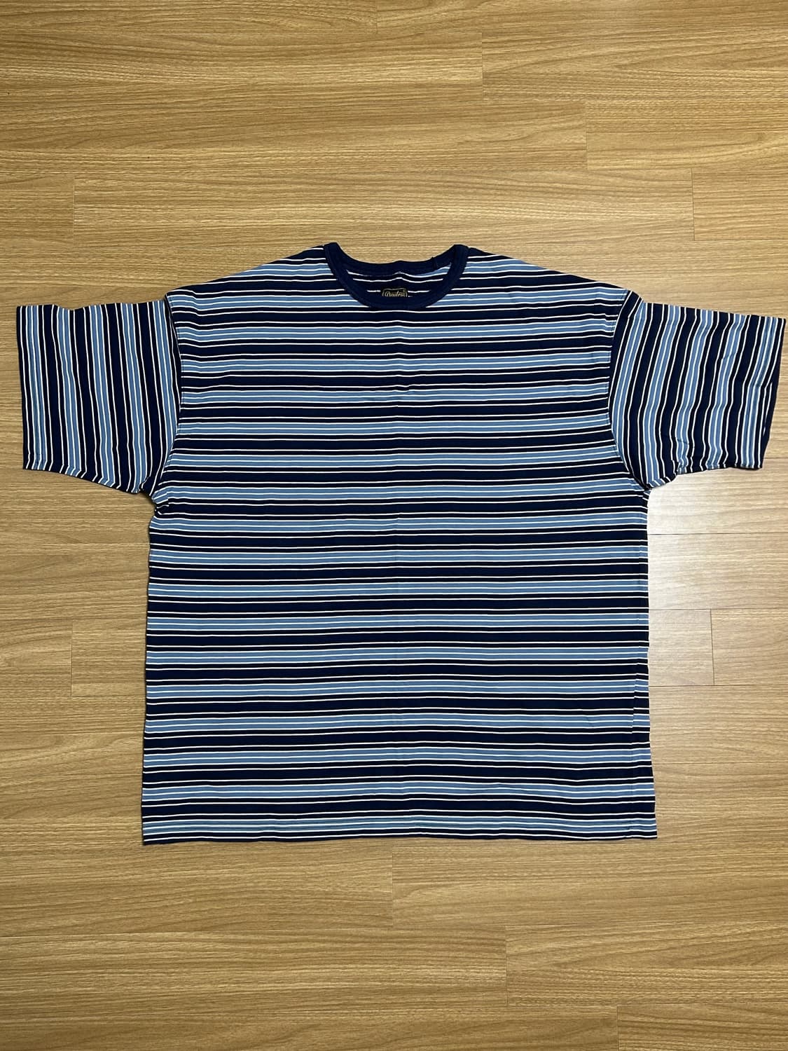 듀테로 Leo VTG Striped SS Tee Navy XL 상품이미지1
