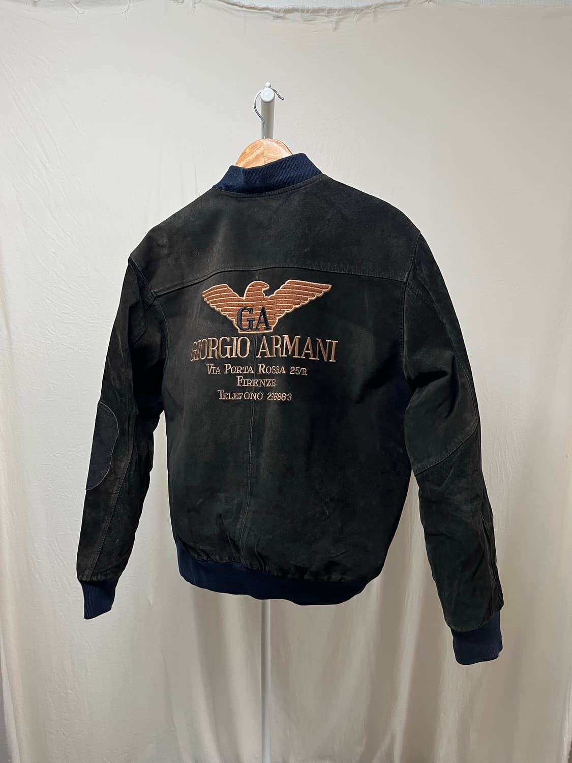90s armani leather blouson 상품이미지2