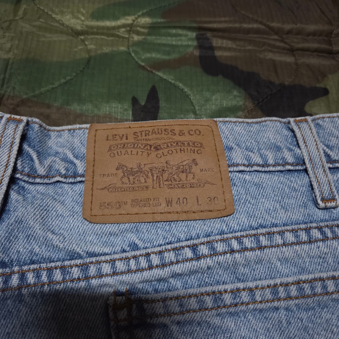 90s Vintage Levi`s 550 Orange Tab 상품이미지7