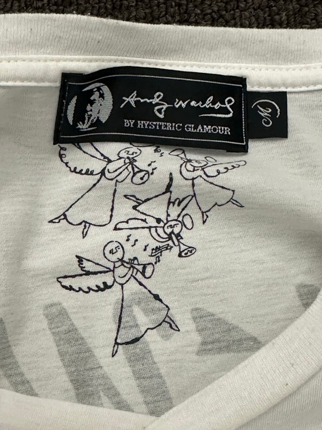 M)히스테릭 글래머x앤디워홀 빈티지 프린팅 락 반팔 상품이미지3