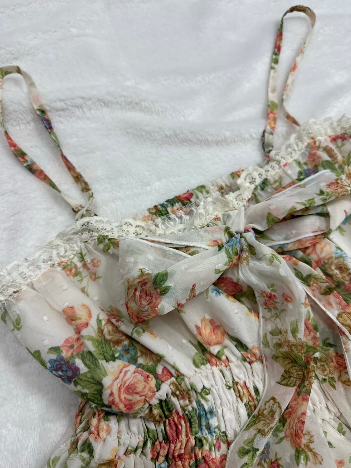 (F)리즈리사 레이스프릴 플라워 슬립 리본 원피스 히메갸루 핀터깔 러블리 상품이미지3