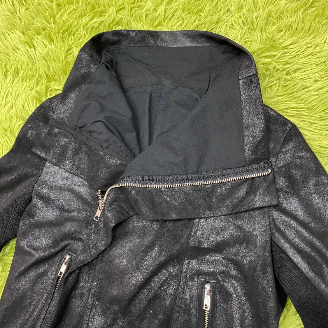 JPN VINTAGE 애시메트릭 지퍼 하이 넥 자켓 상품이미지3