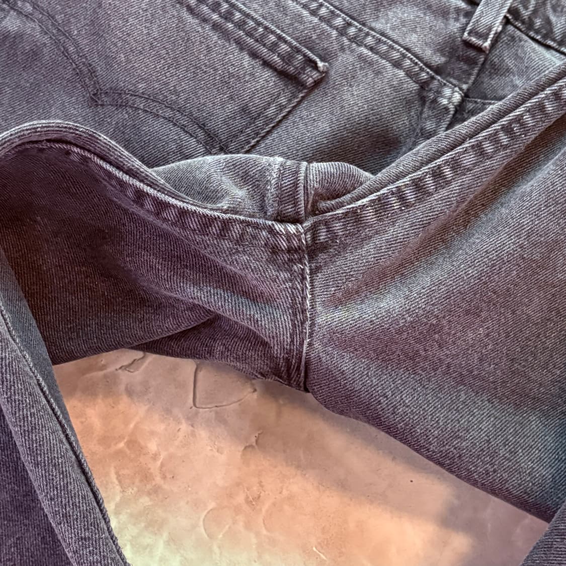 [38/30] USA 리바이스 505 오렌지탭 orange 흑청 블랙 상품이미지8