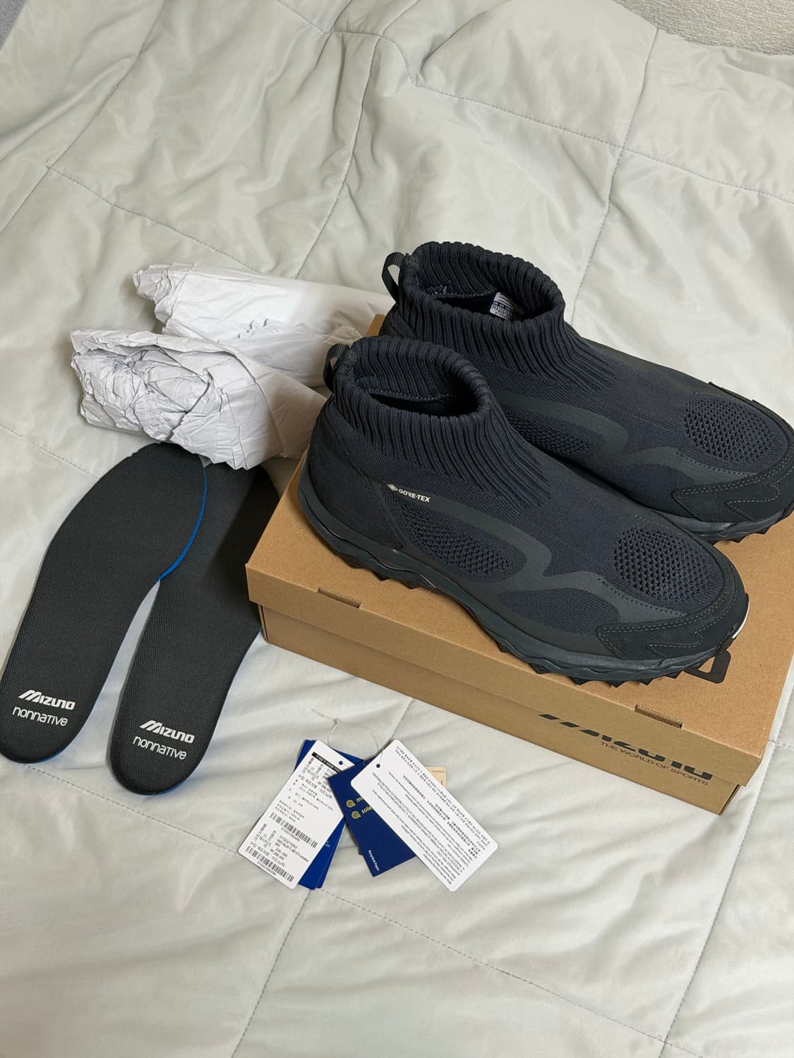 265] 미즈노 웨이브 무진 티엘 미드 지티엑스 논네이티브 블랙 상품이미지2