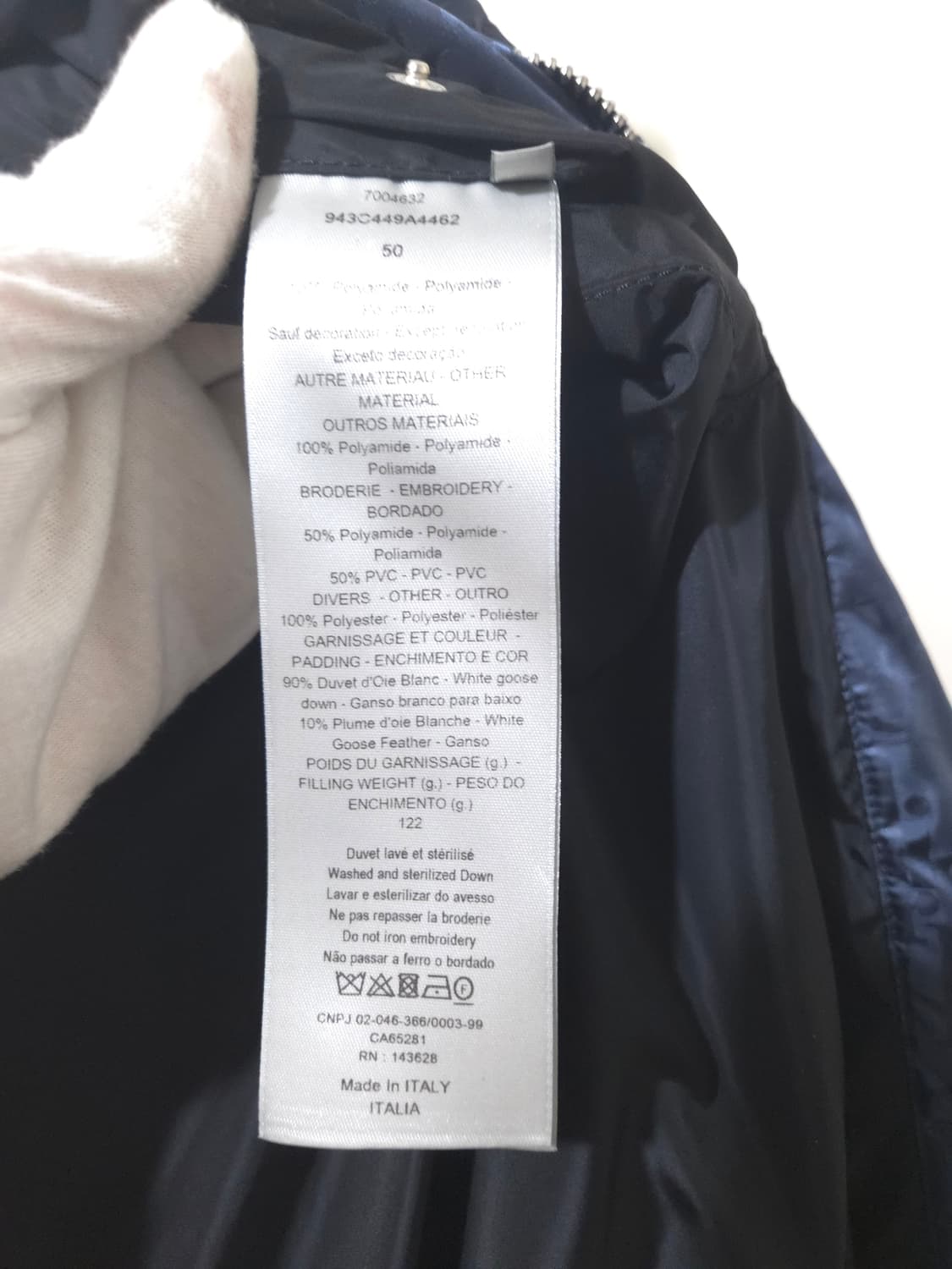 [새상품급] 디올 풀 오블리크 다운 패딩 Navy 상품이미지7