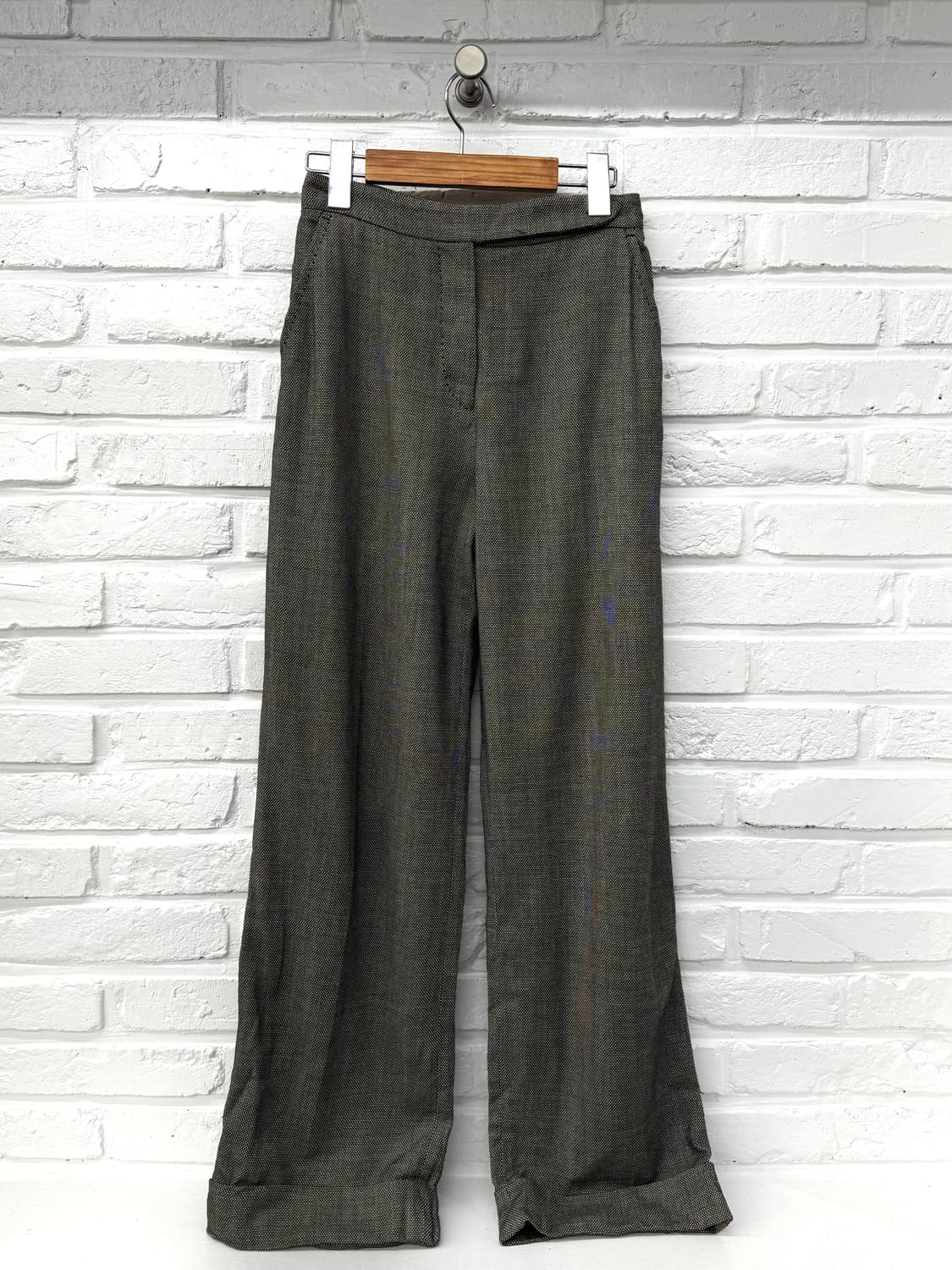 Maxmara 차콜 레이온 슬랙스 상품이미지1